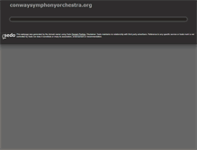 Tablet Screenshot of conwaysymphonyorchestra.org